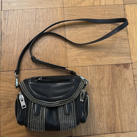 Black Leather Crossbody Bag - Picture 6 of 15